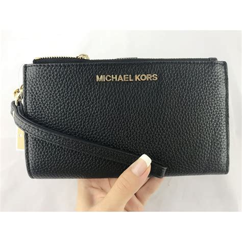 michael kors double zip jet set|Michael Kors saffiano wallet.